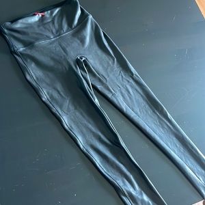 Spank faux leather leggings